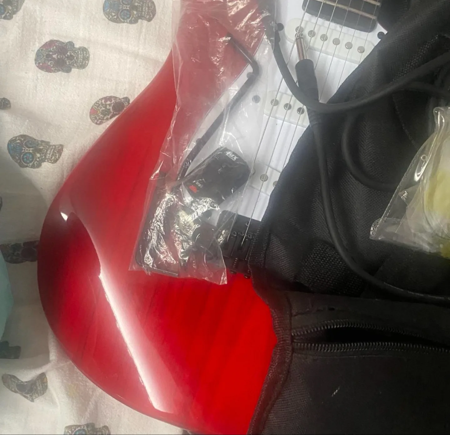 LyxPro 39 inch Electric Guitar Kit - Red image indicator(4)