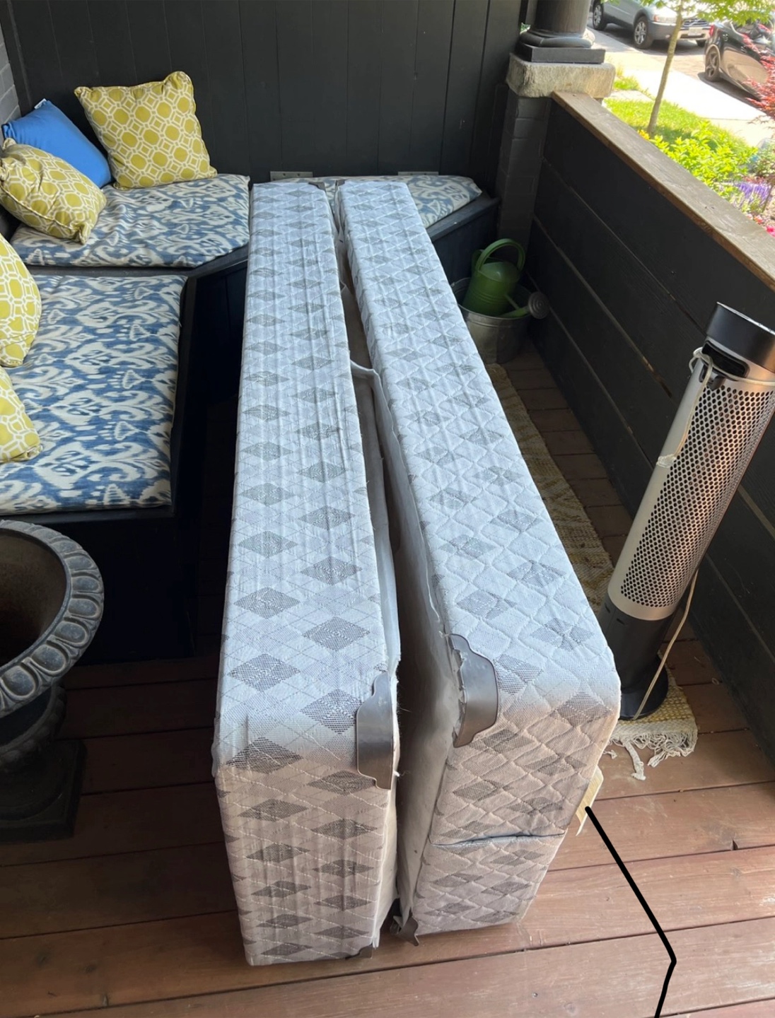 Queen Mattress and Split Box Spring Set
