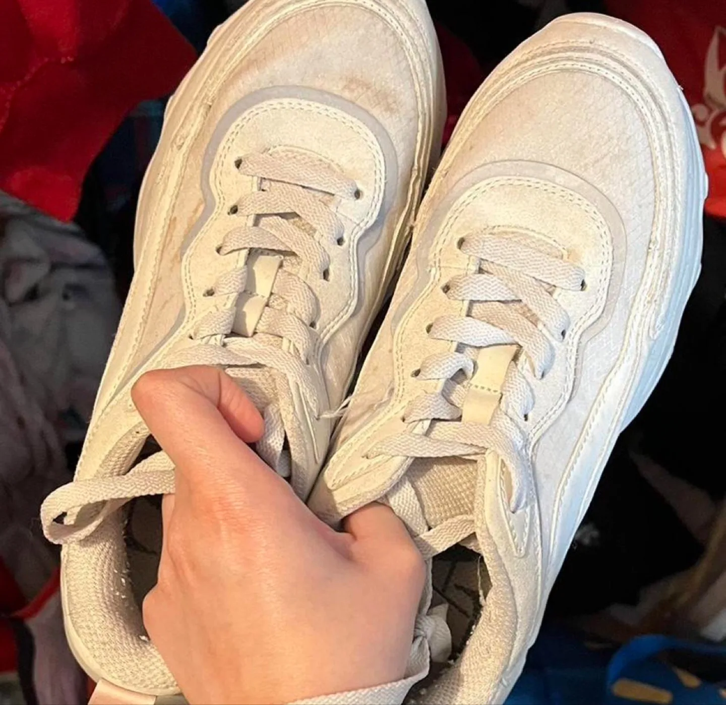 Zara White Chunky Sneakers - Size 37 thumbnail