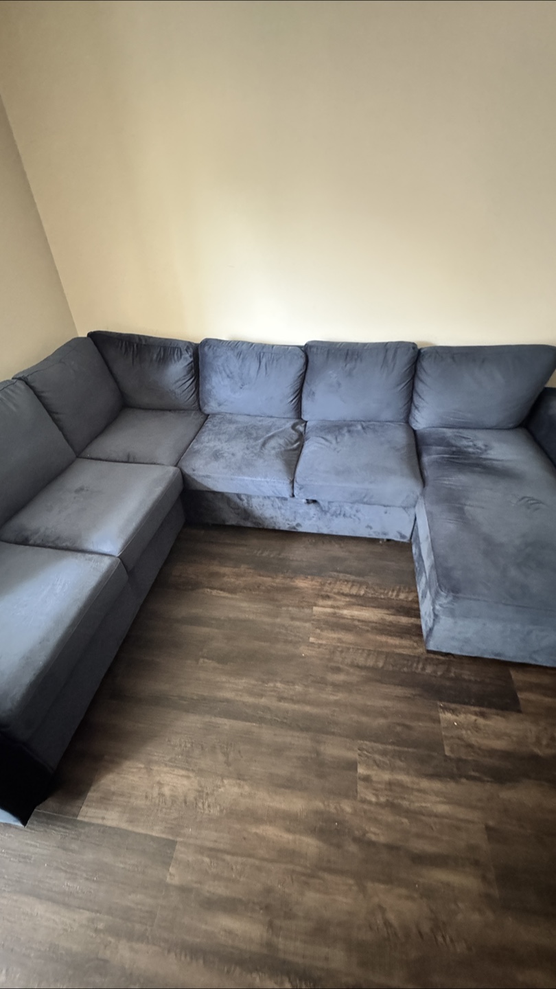 U-Shaped Sectional Sofa Bed with Storage - photo 3