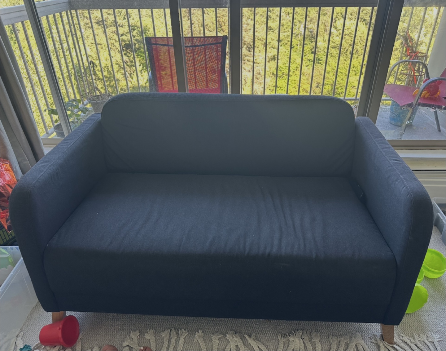 IKEA LINANÄS Loveseat - Dark Gray