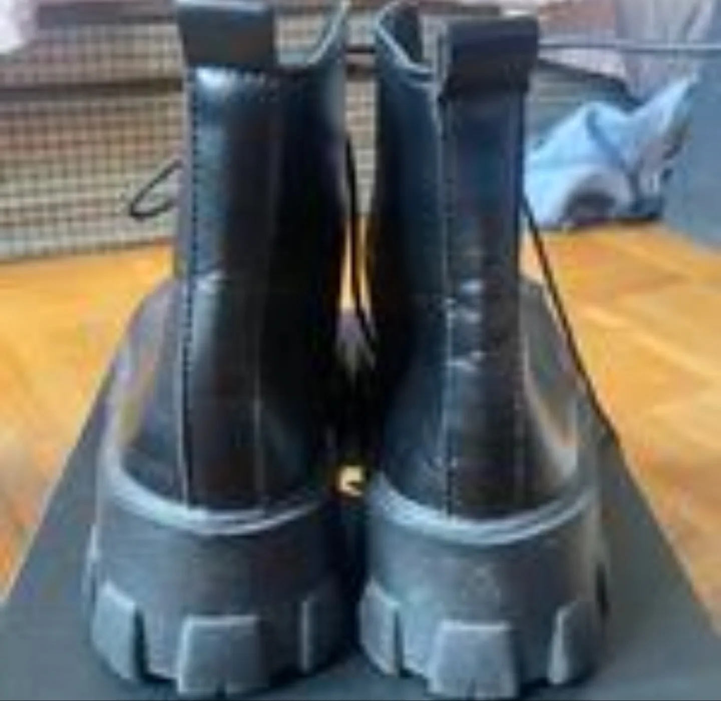 Black Lace-Up Platform Boots image indicator(2)