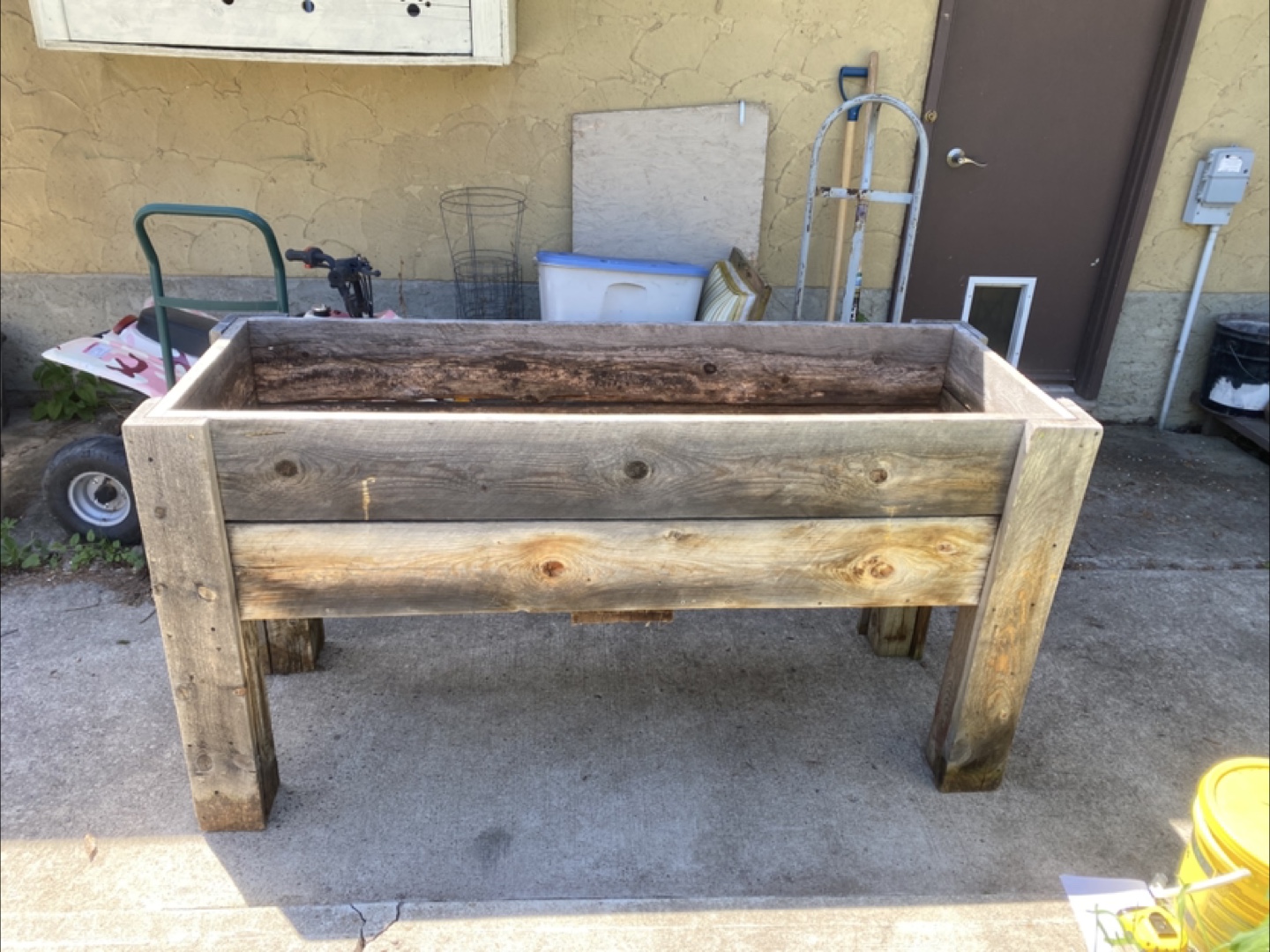 Rustic Wooden Raised Garden Bed
