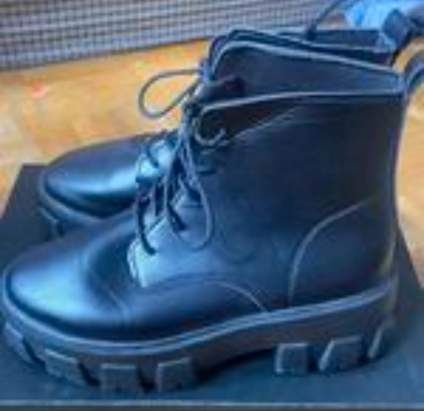 Black Lace-Up Platform Boots image indicator(4)