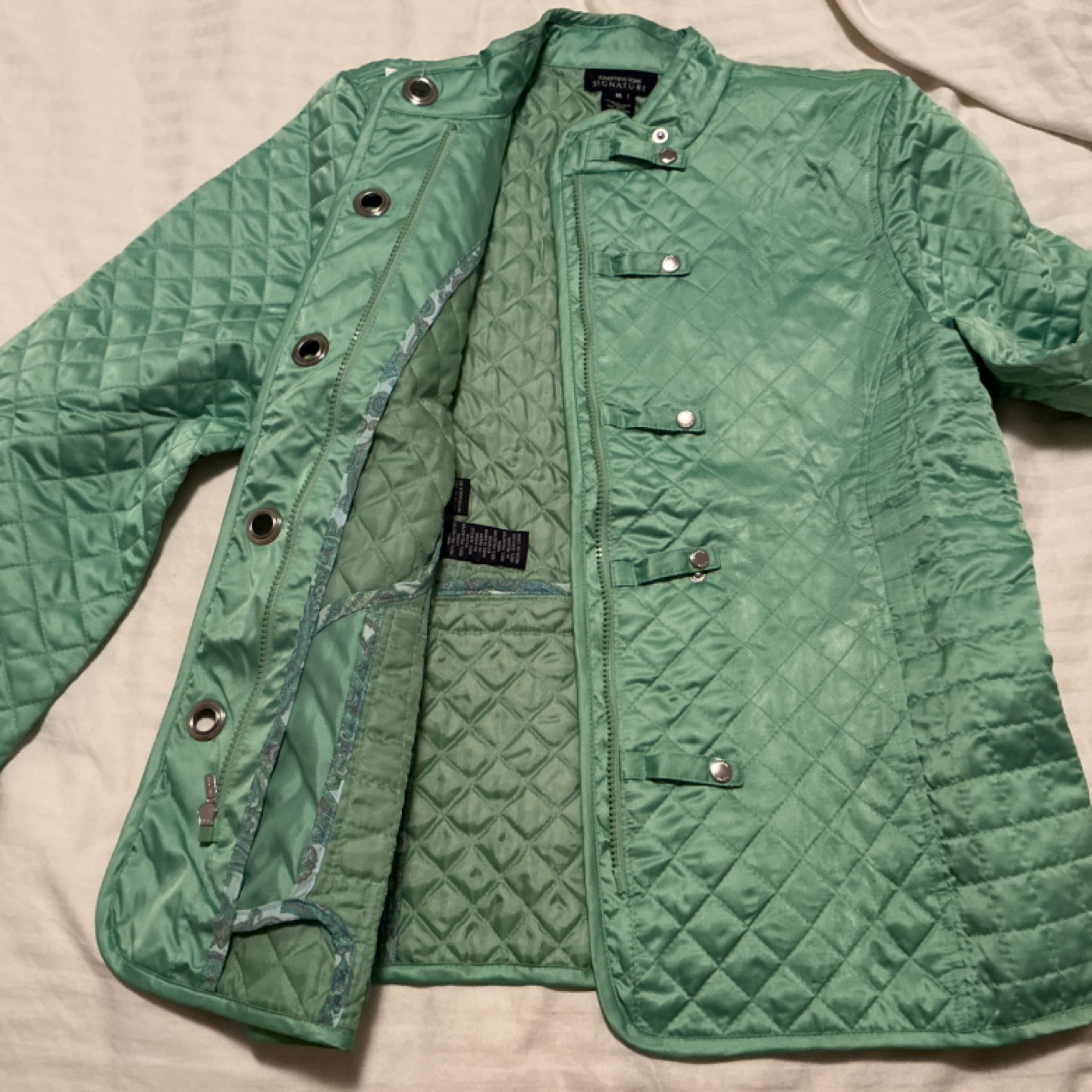 Jones New York Signature Green Quilted Jacket - photo 4