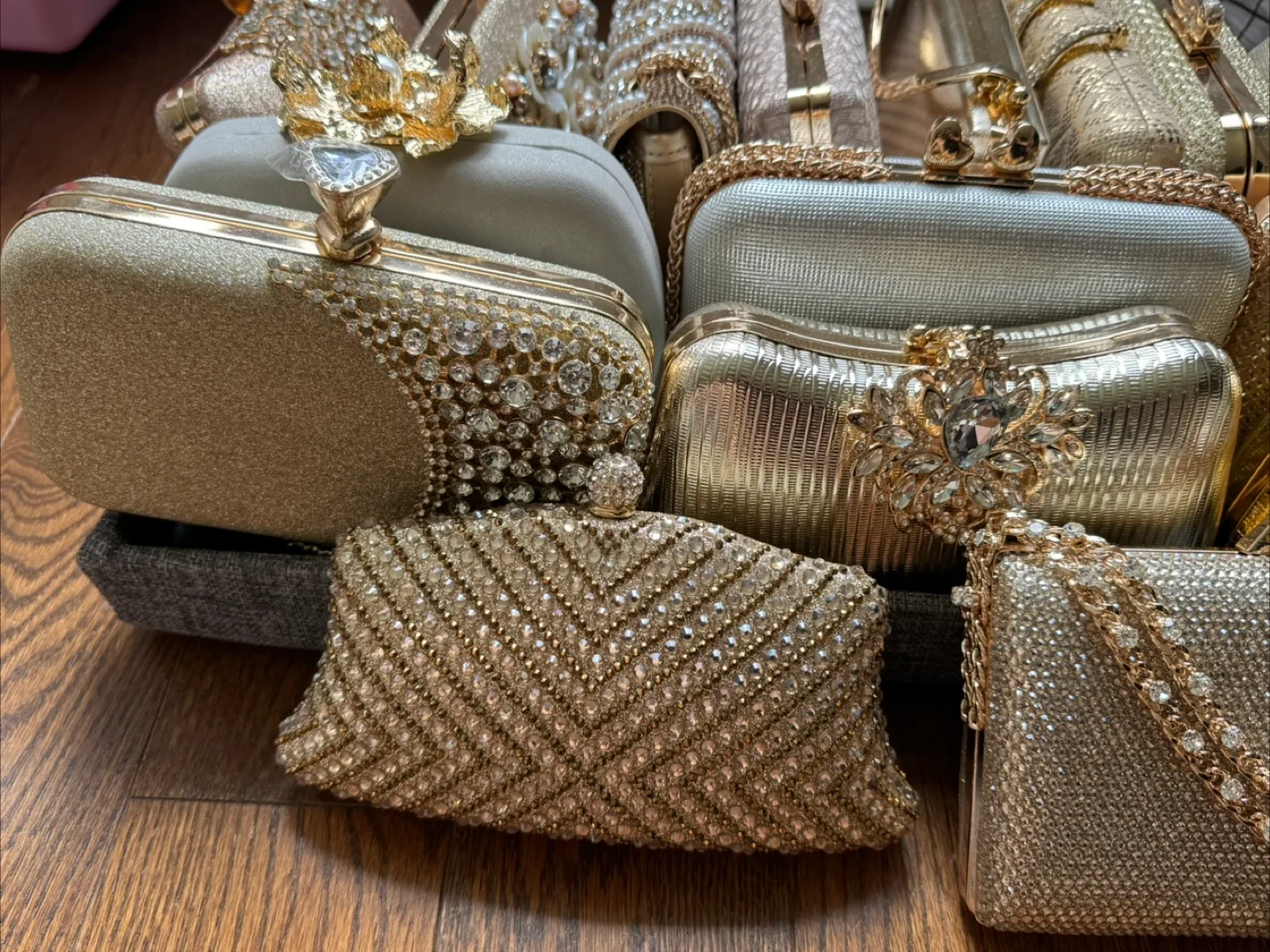 Gorgeous Gold Evening Clutches -  Bulk Lot image indicator(3)