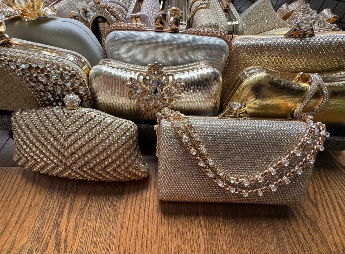 Gorgeous Gold Evening Clutches -  Bulk Lot image indicator(5)