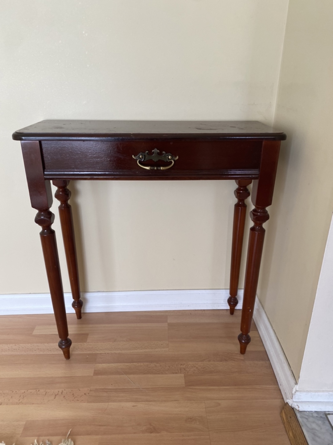 Dark Brown Wooden Console Table