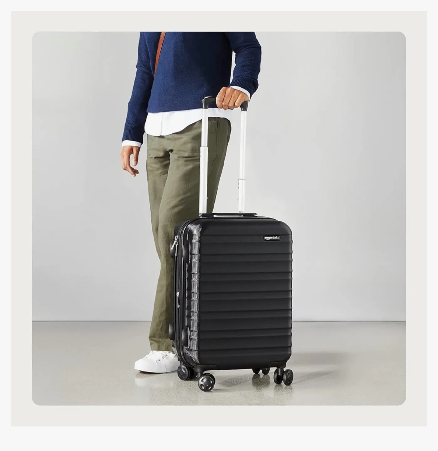 Amazon Basics Carry-On Suitcase - Black thumbnail