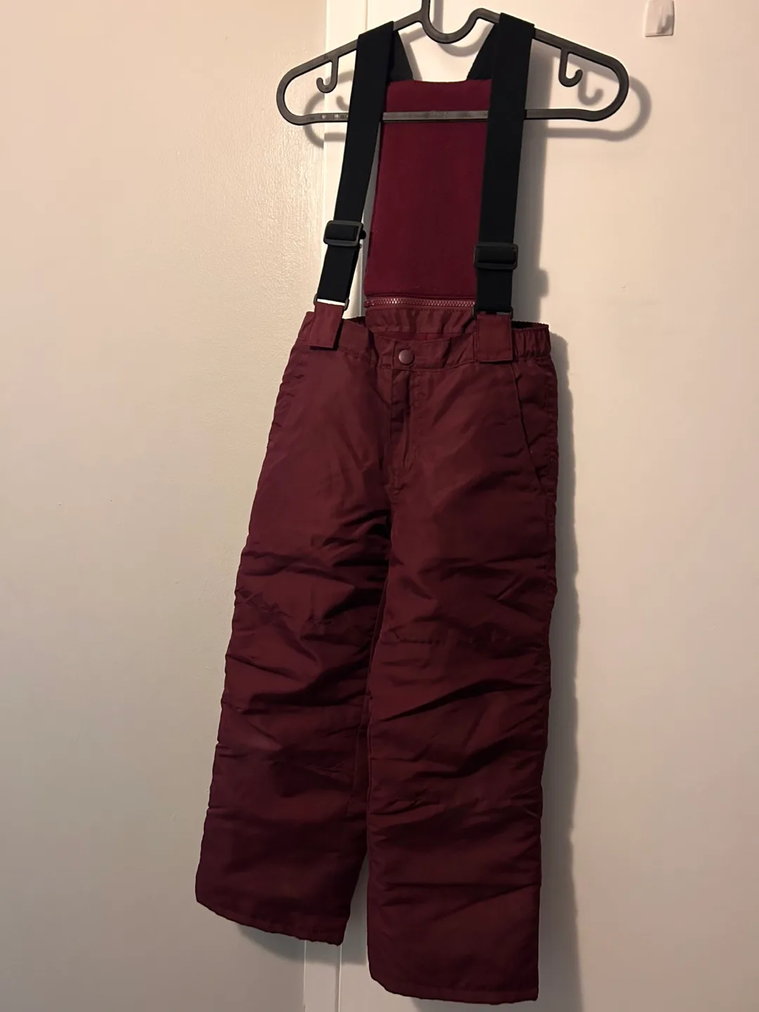 The Children’s Place' Burgundy Snow Pants Size 6X/7 thumbnail