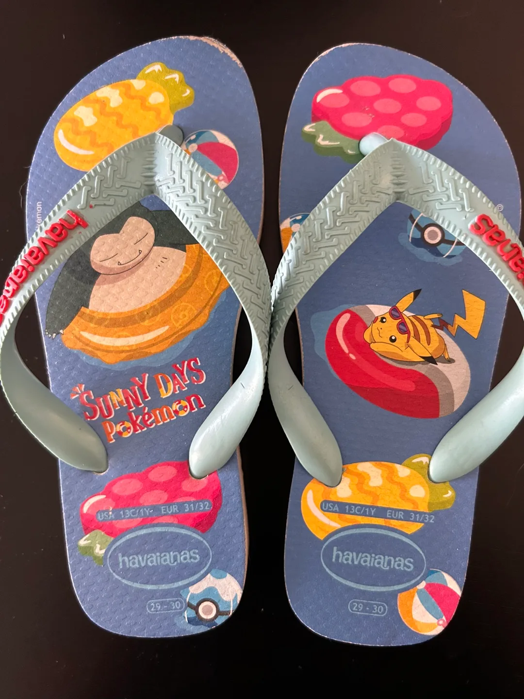 Havaianas Pokemon Flip-Flops Size: USA 13C/ 1Y thumbnail