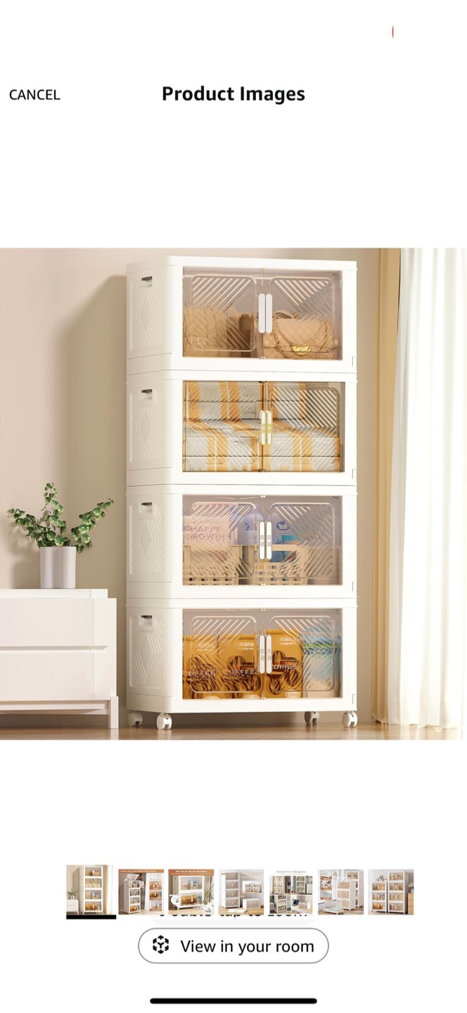 Stackable Storage Bins with Lids (new) - photo 2