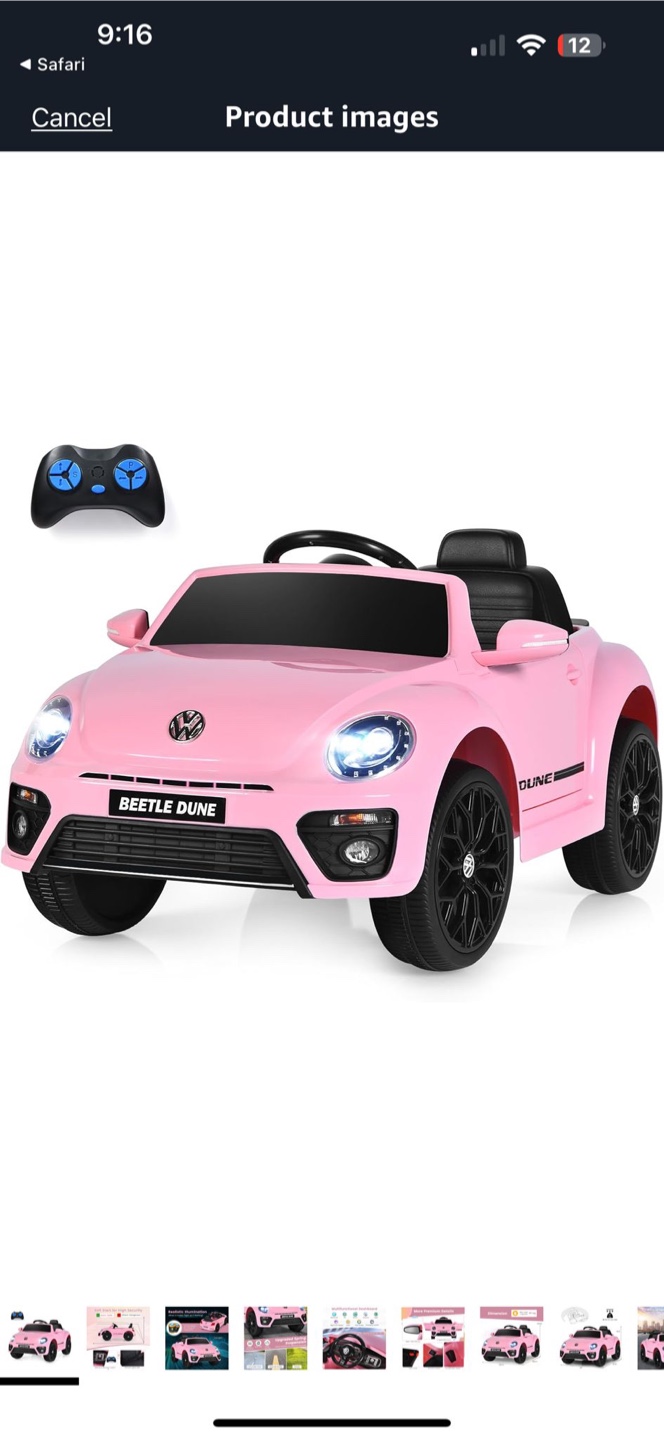 Pink Beetle Dune Ride On Toy - photo 2