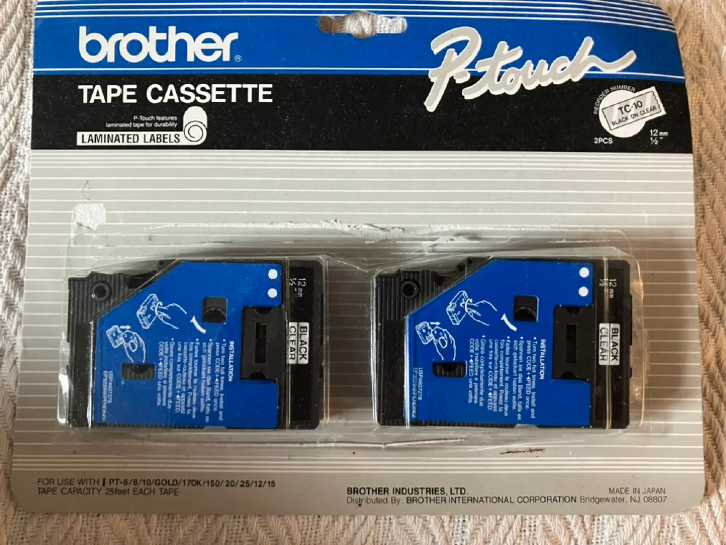 Brother P-Touch TC-10 Tape Cassette thumbnail