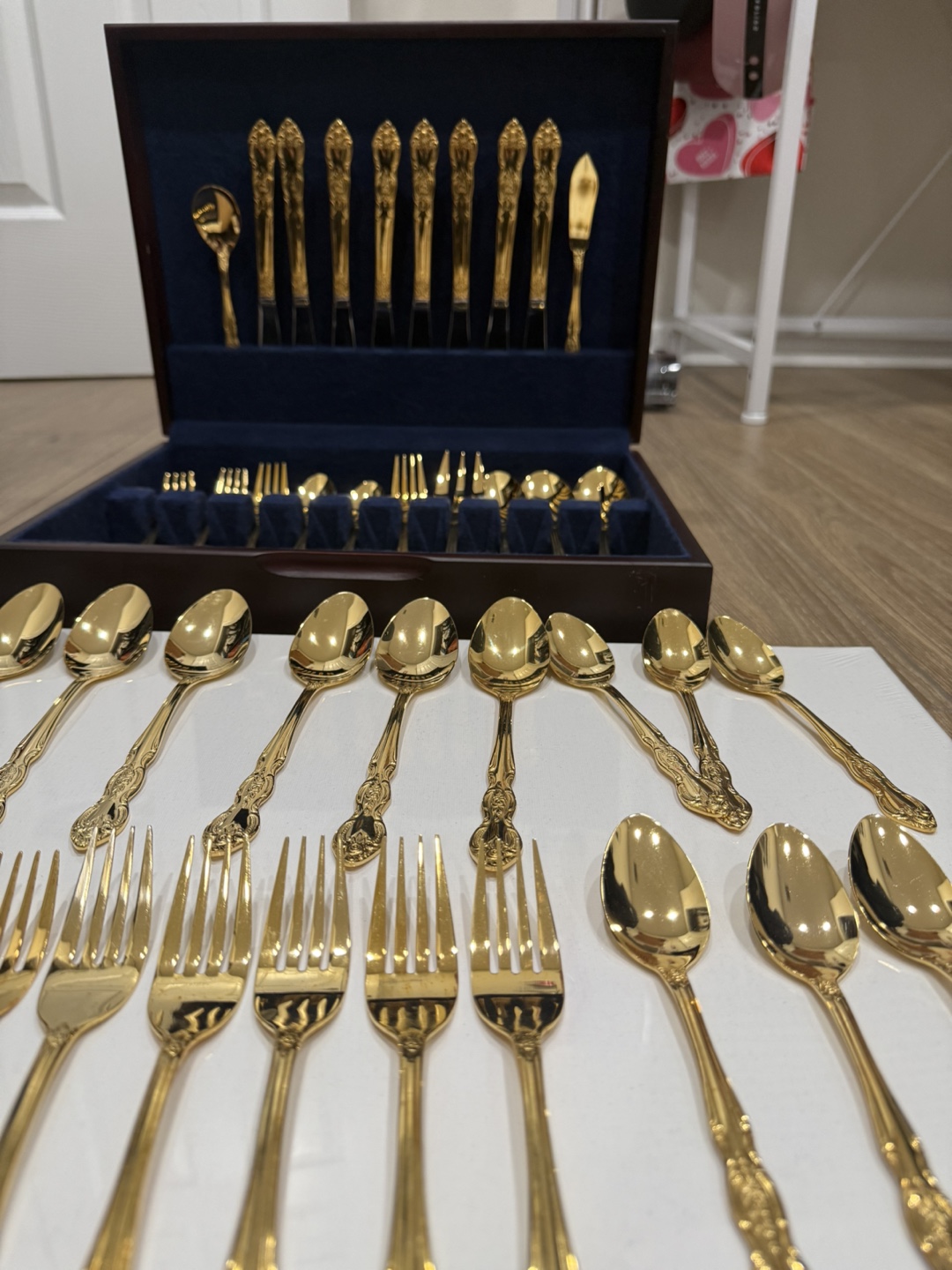 korea gold plated silverware set - photo 5