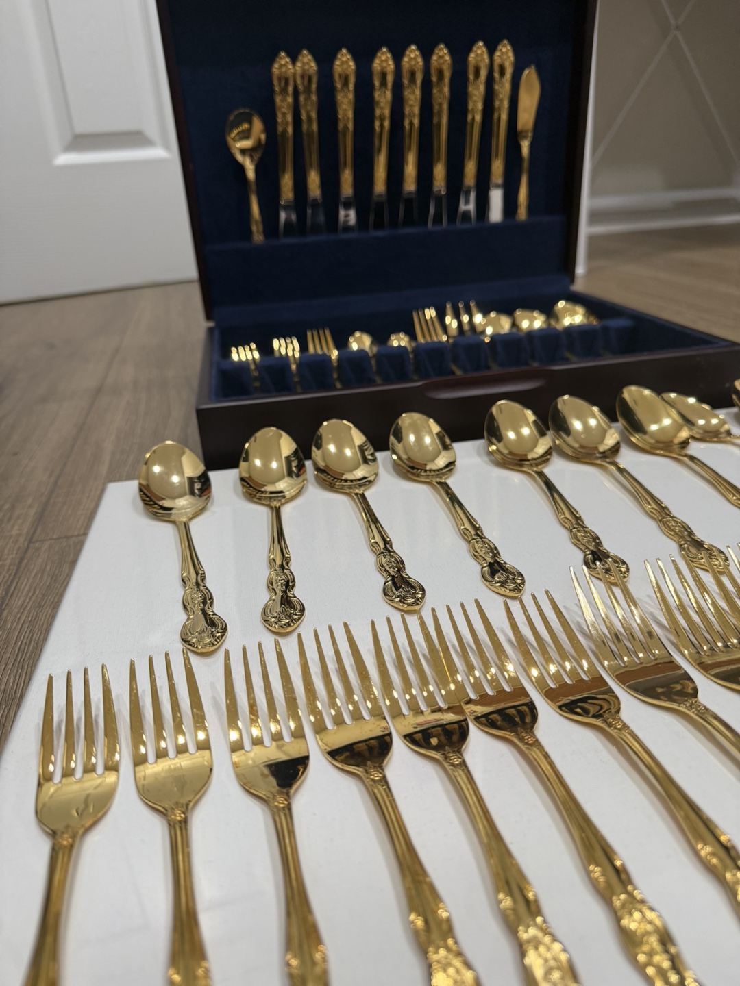korea gold plated silverware set - photo 4