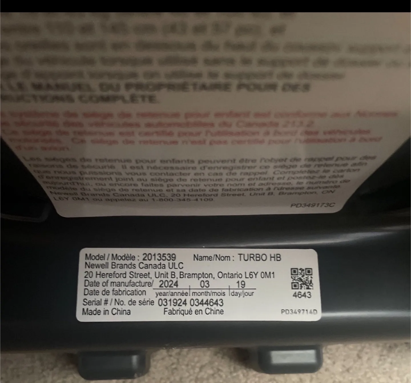 Graco Car Seat image indicator(3)