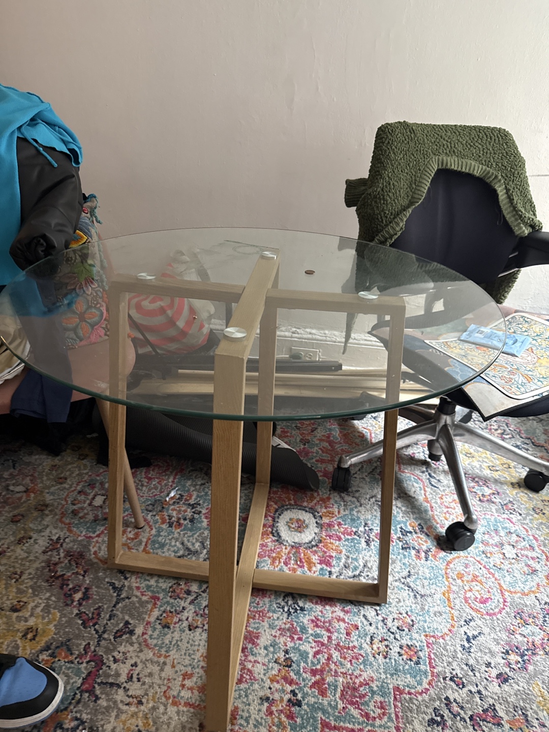 Glass Top Dining Table