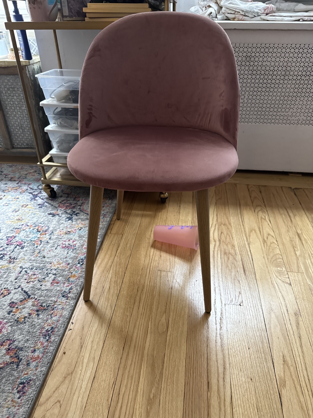 Pink Upholstered Chair