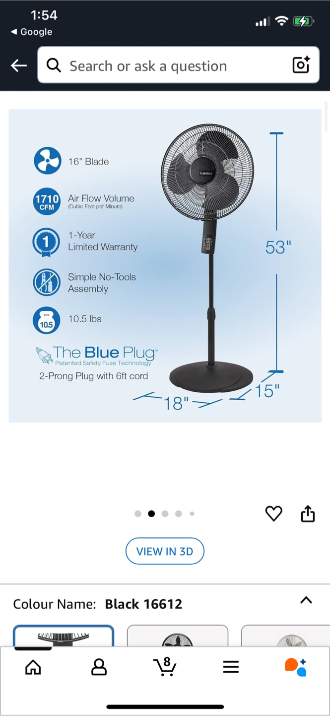 Lasko Adjustable Pedestal  Fan - photo 2
