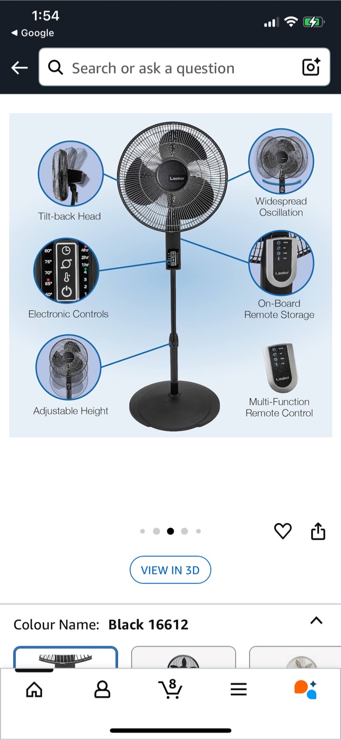 Lasko Adjustable Pedestal  Fan - photo 3