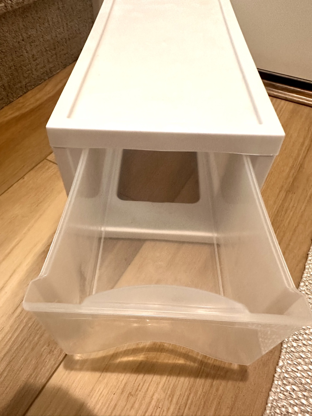 White Plastic Storage Drawer