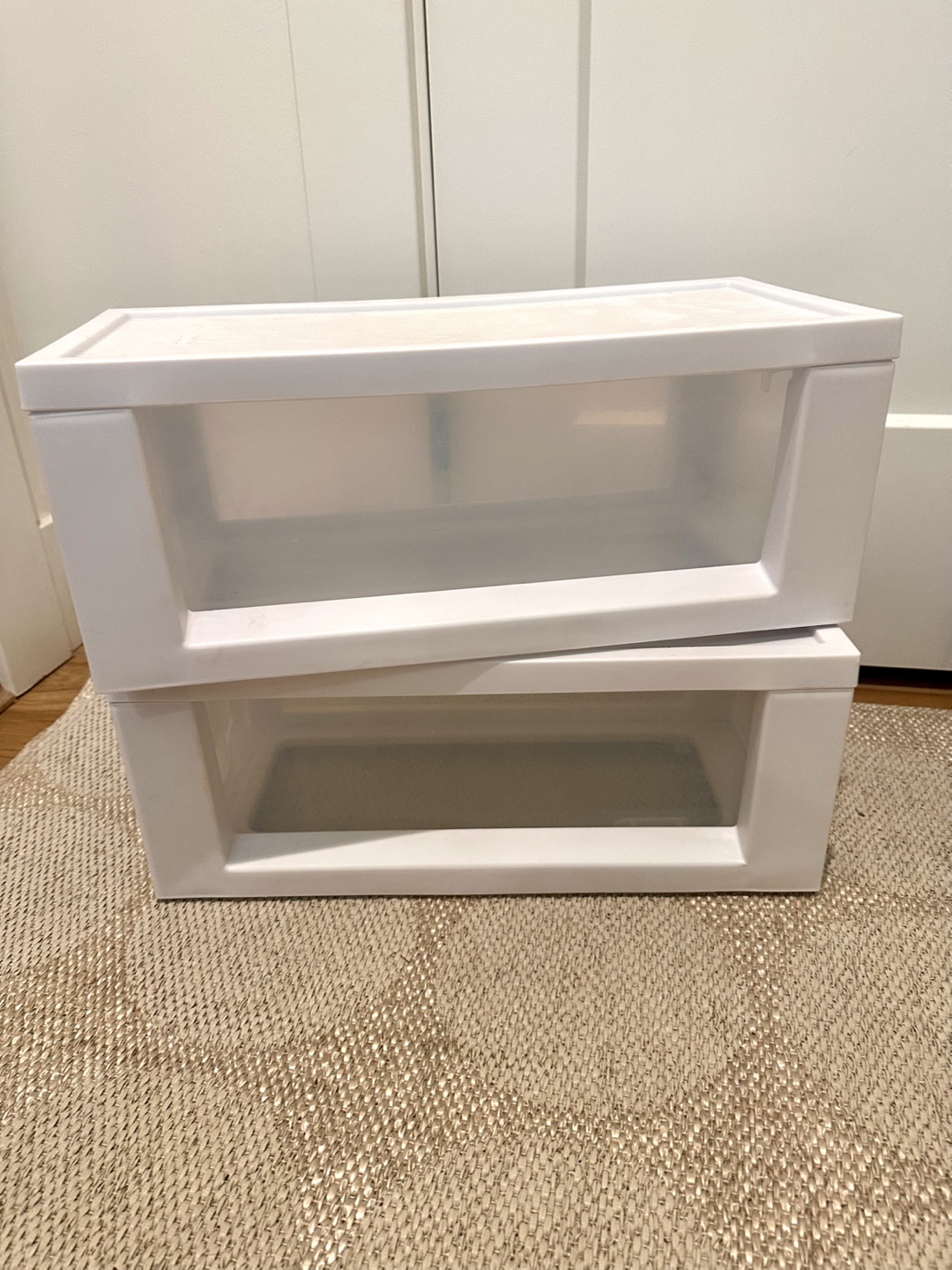 White Plastic Storage Drawer - photo 4