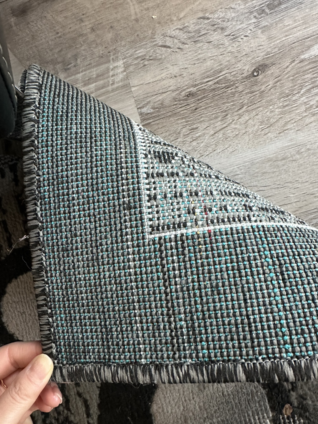 Area Rug - Grey and White Pattern - photo 2