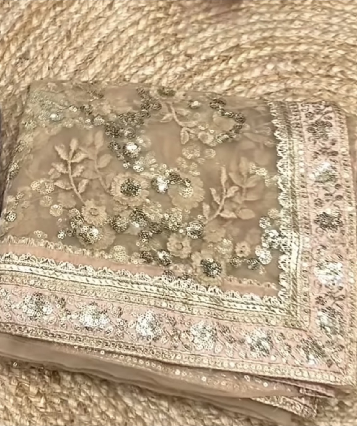 Embroidered saree