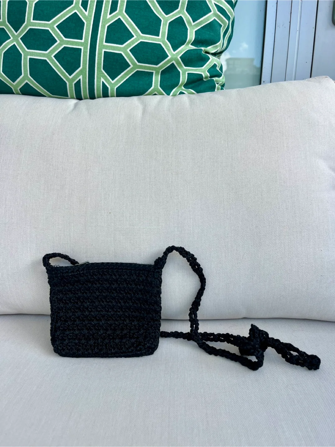 Black Crochet Crossbody Bag thumbnail