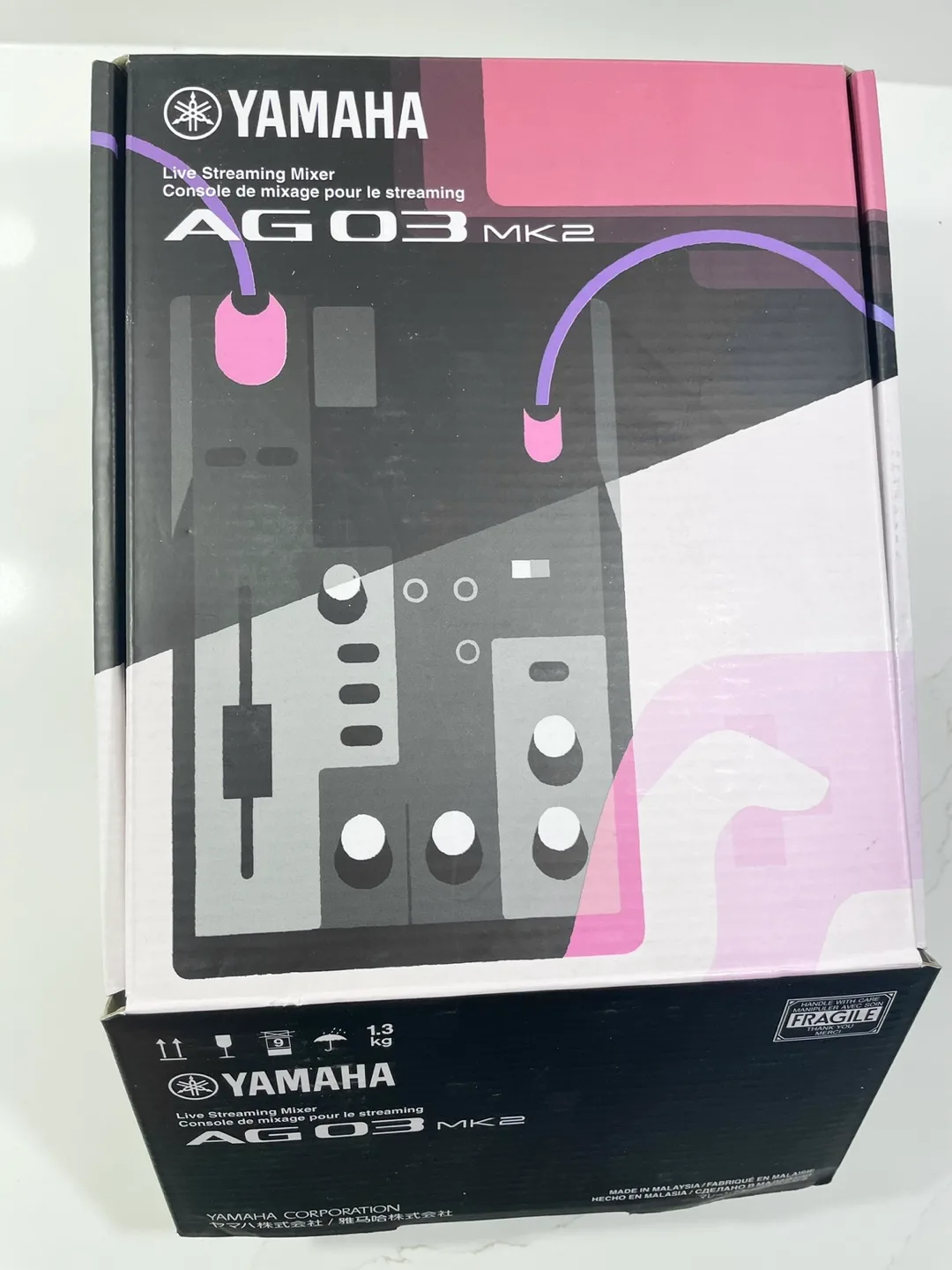 Yamaha AG03MK2 6-Channel Live Streaming Loopback Mixer. New! thumbnail