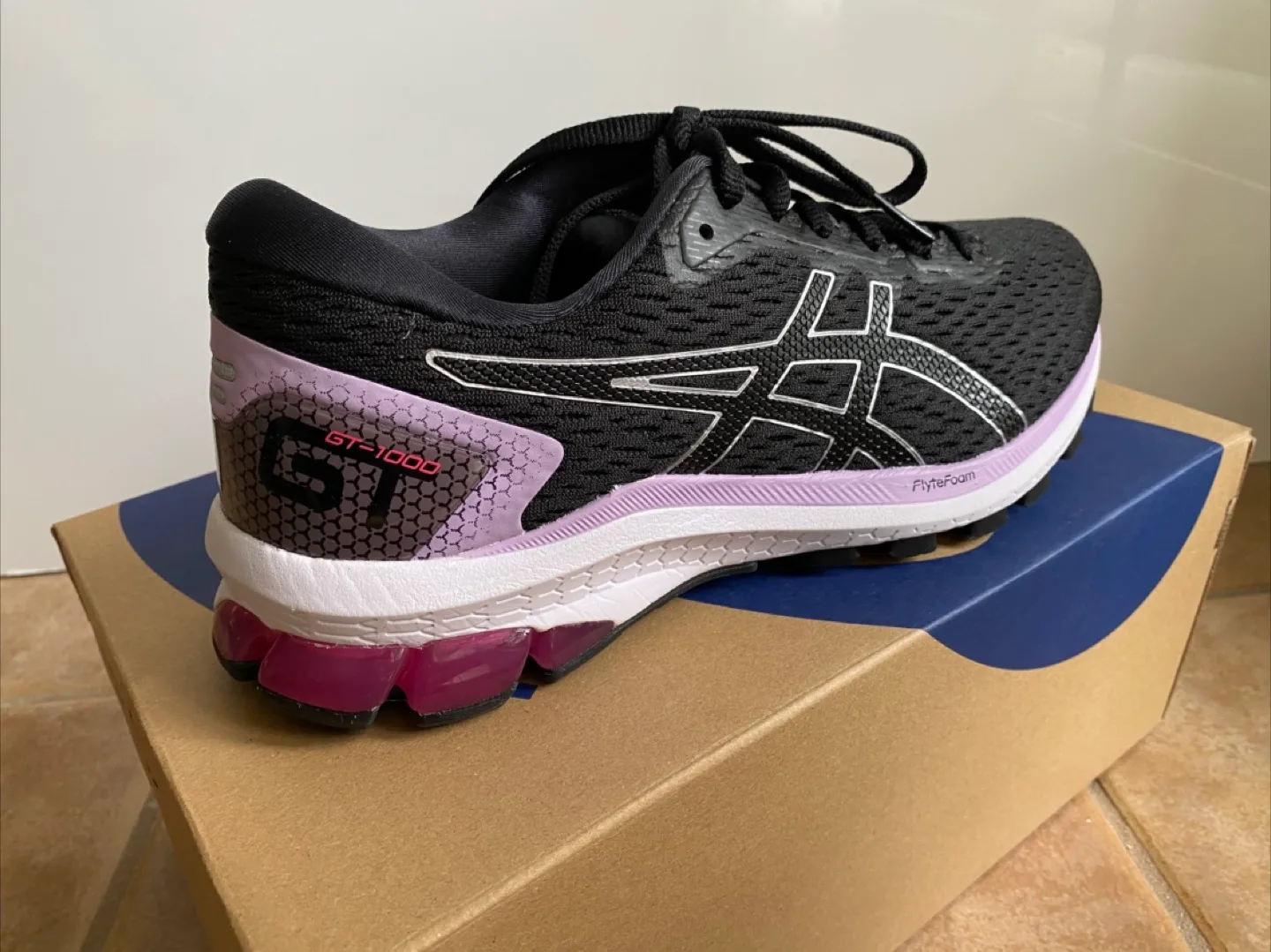 Brand NEW Asics GT-1000 Black Running Shoes image indicator(5)
