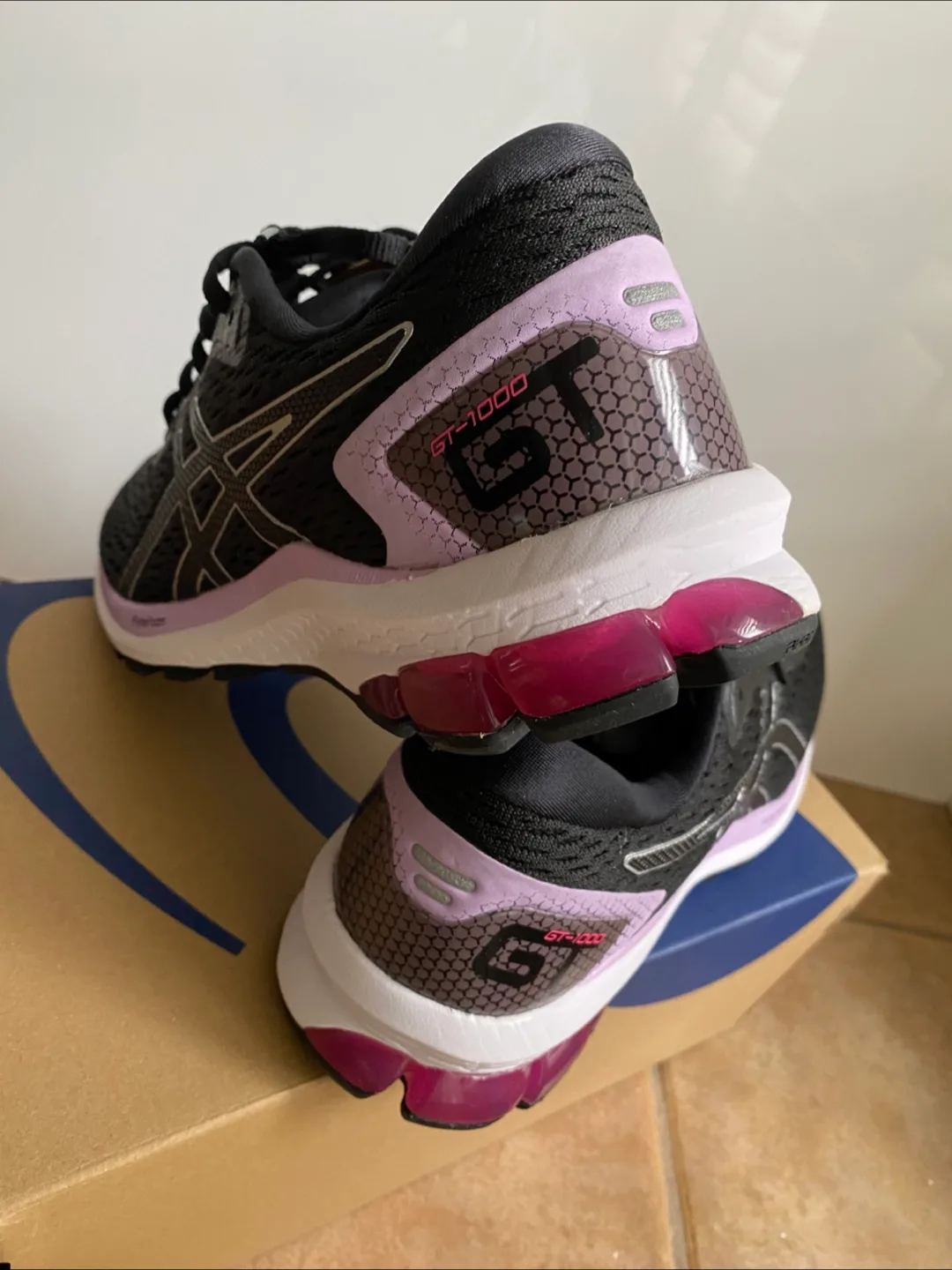 Brand NEW Asics GT-1000 Black Running Shoes image indicator(7)