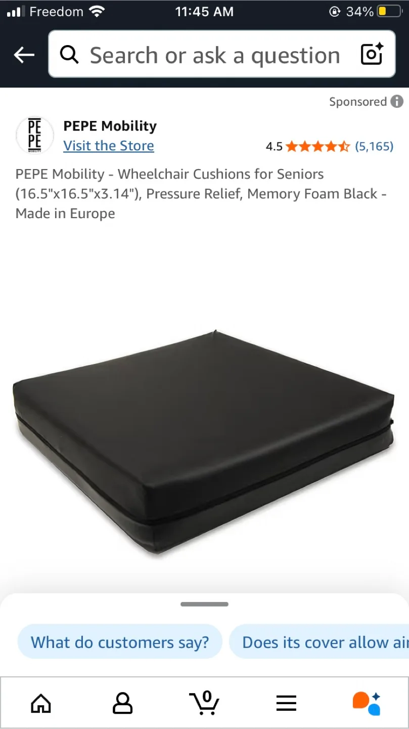 PEPE Mobility wheelchair  Cushion image indicator(3)