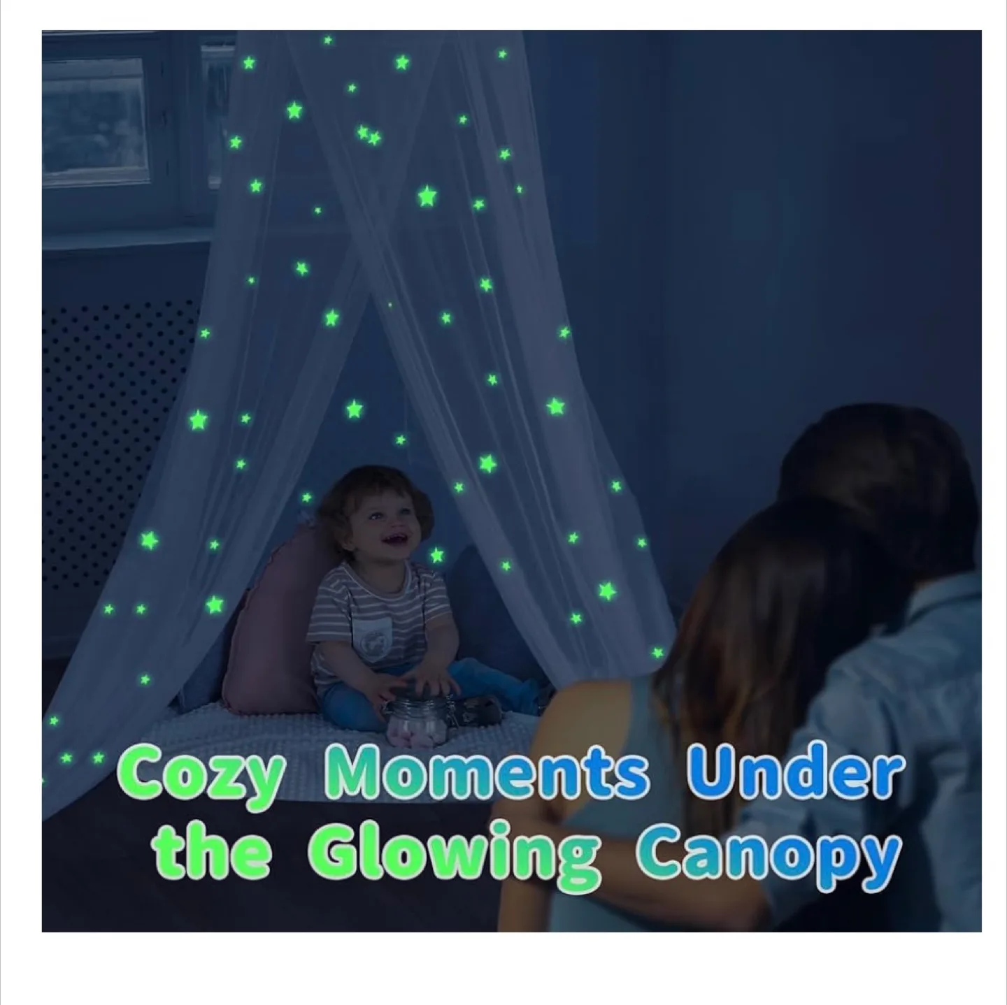 Starry Night Canopy Mosquito Net image indicator(5)