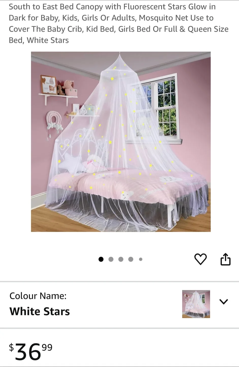 Starry Night Canopy Mosquito Net image indicator(4)