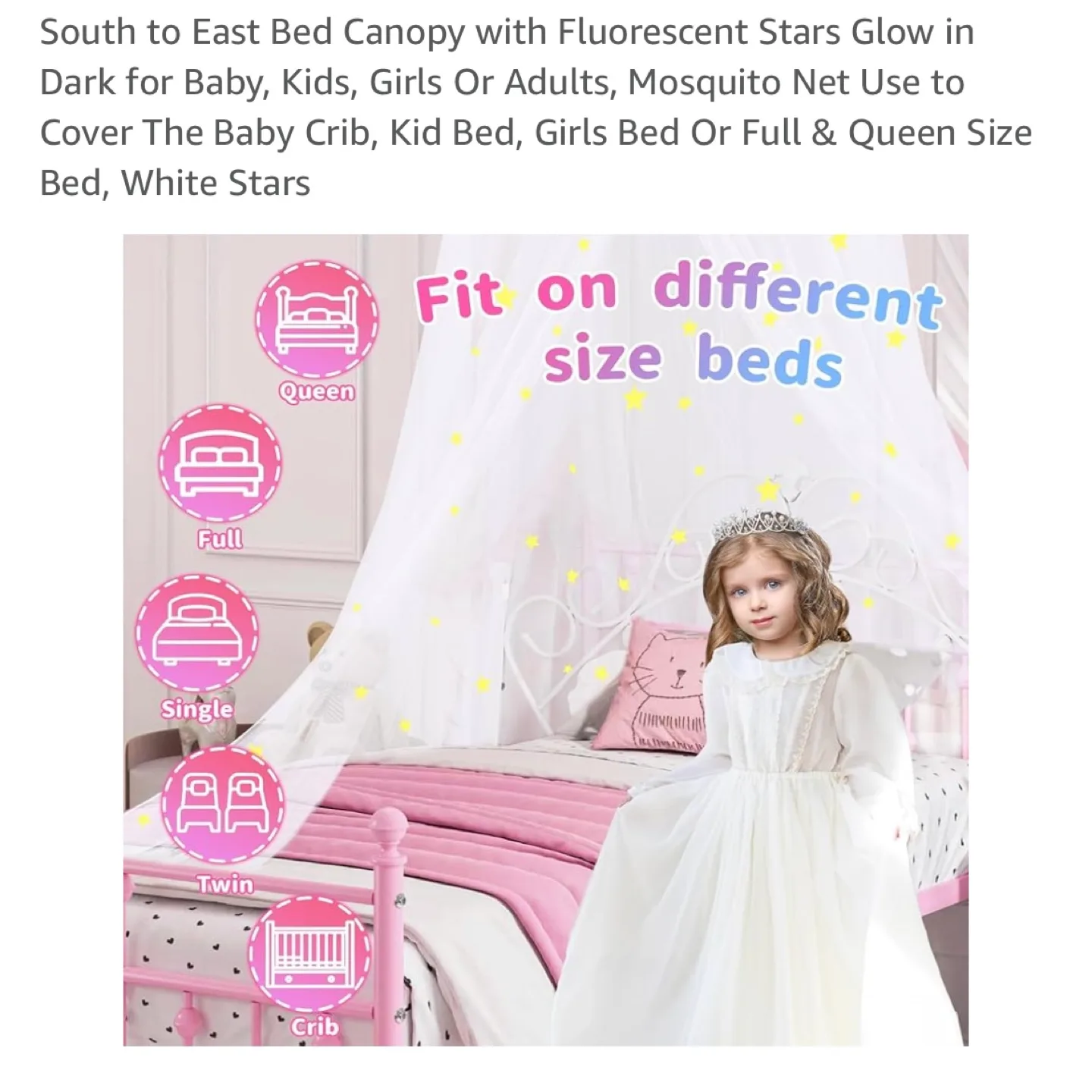 Starry Night Canopy Mosquito Net image indicator(6)