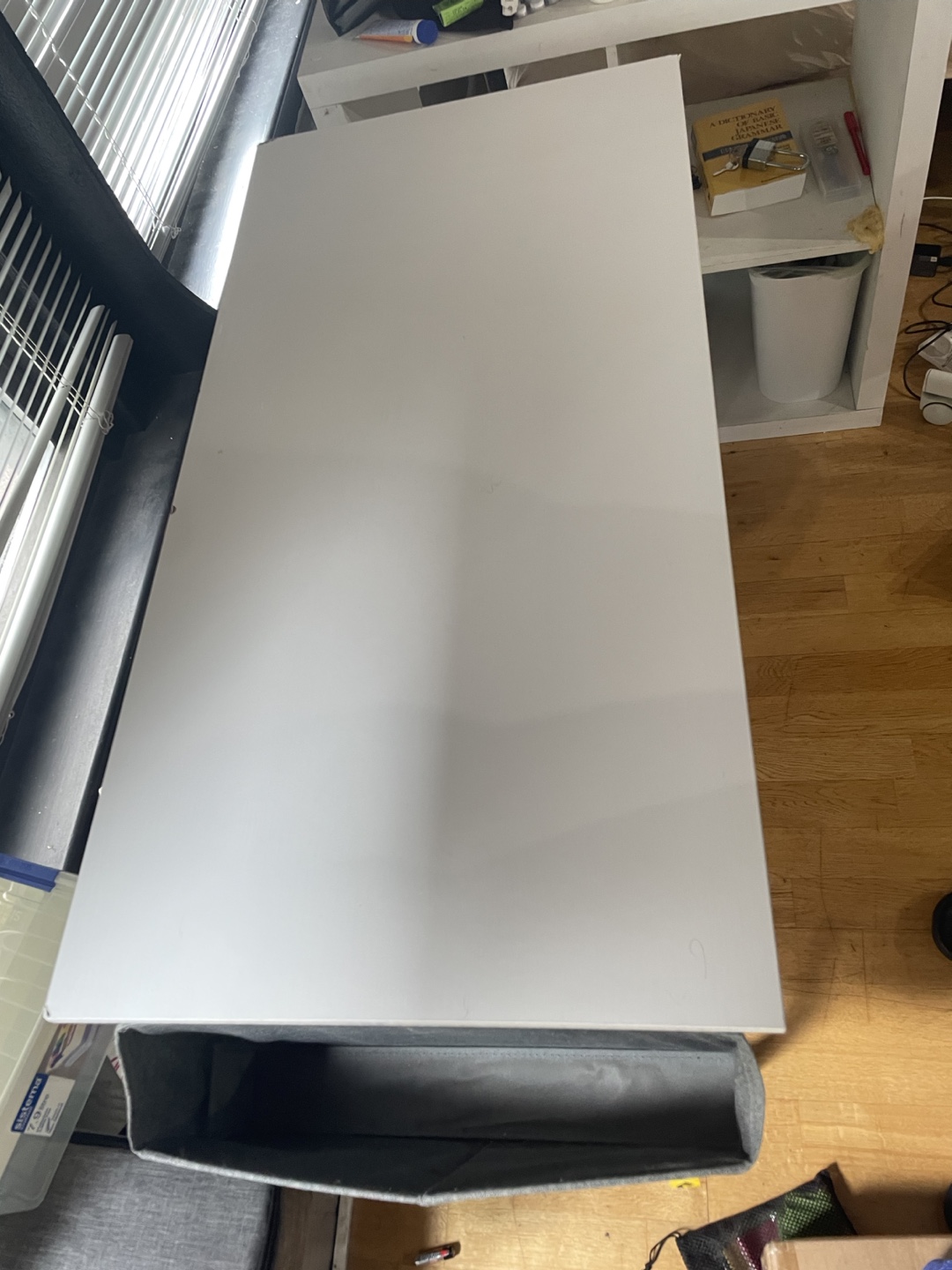 White Desk with Black Legs - photo 2