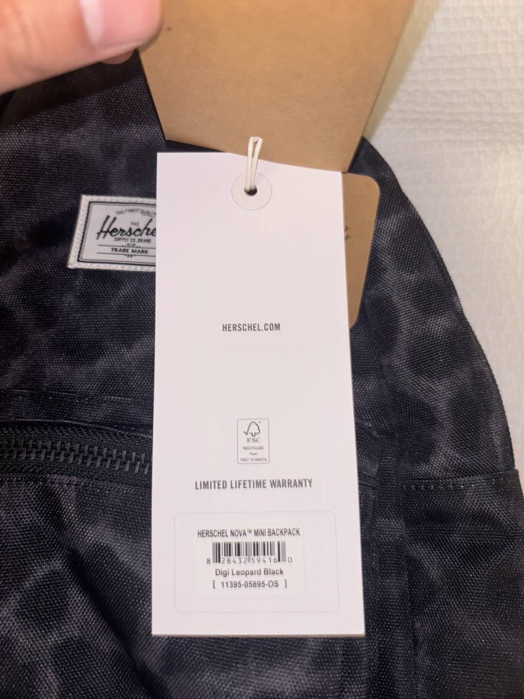 Brand New Herschel Nova Mini Backpack – Digi Leopard Black - photo 4