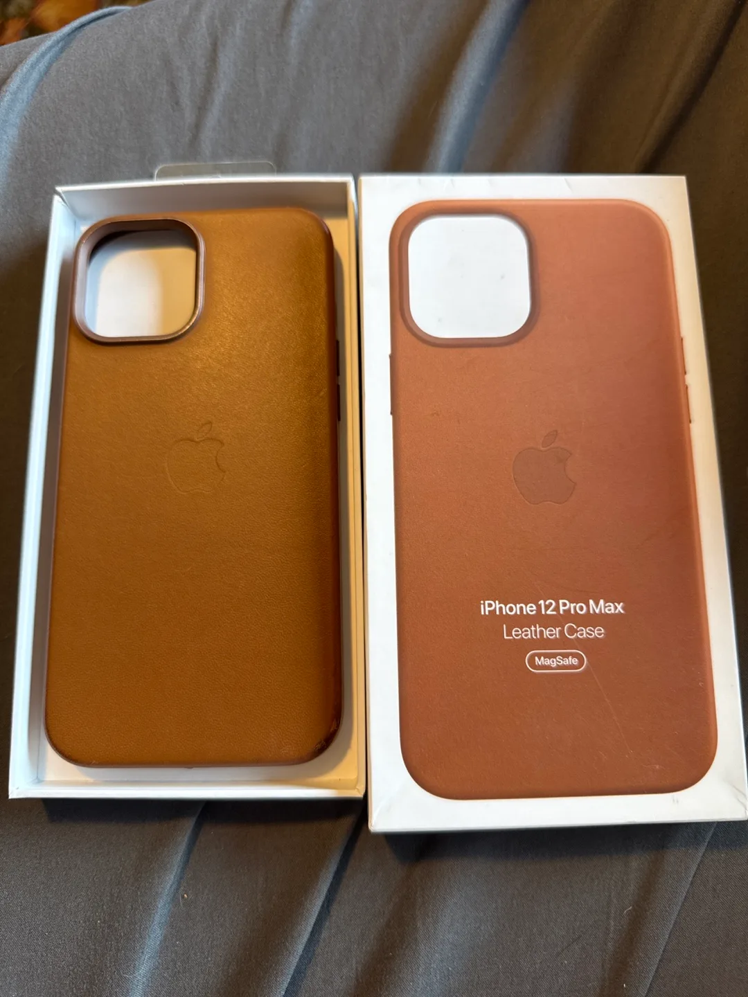 Genuine Apple iPhone 12 Pro Max leather case thumbnail