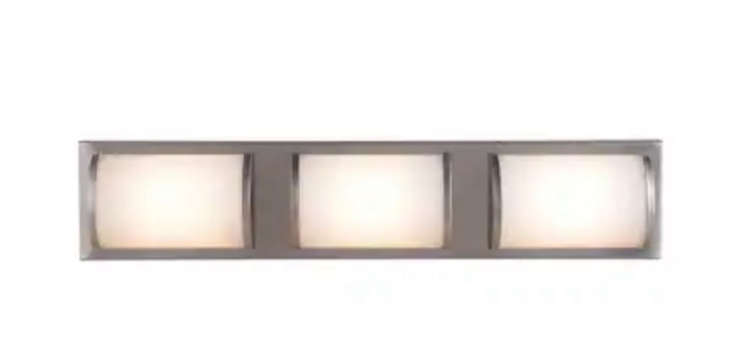 New Kinsley 22-in 3 -Light Brushed Nickel Integrated LED - photo 4