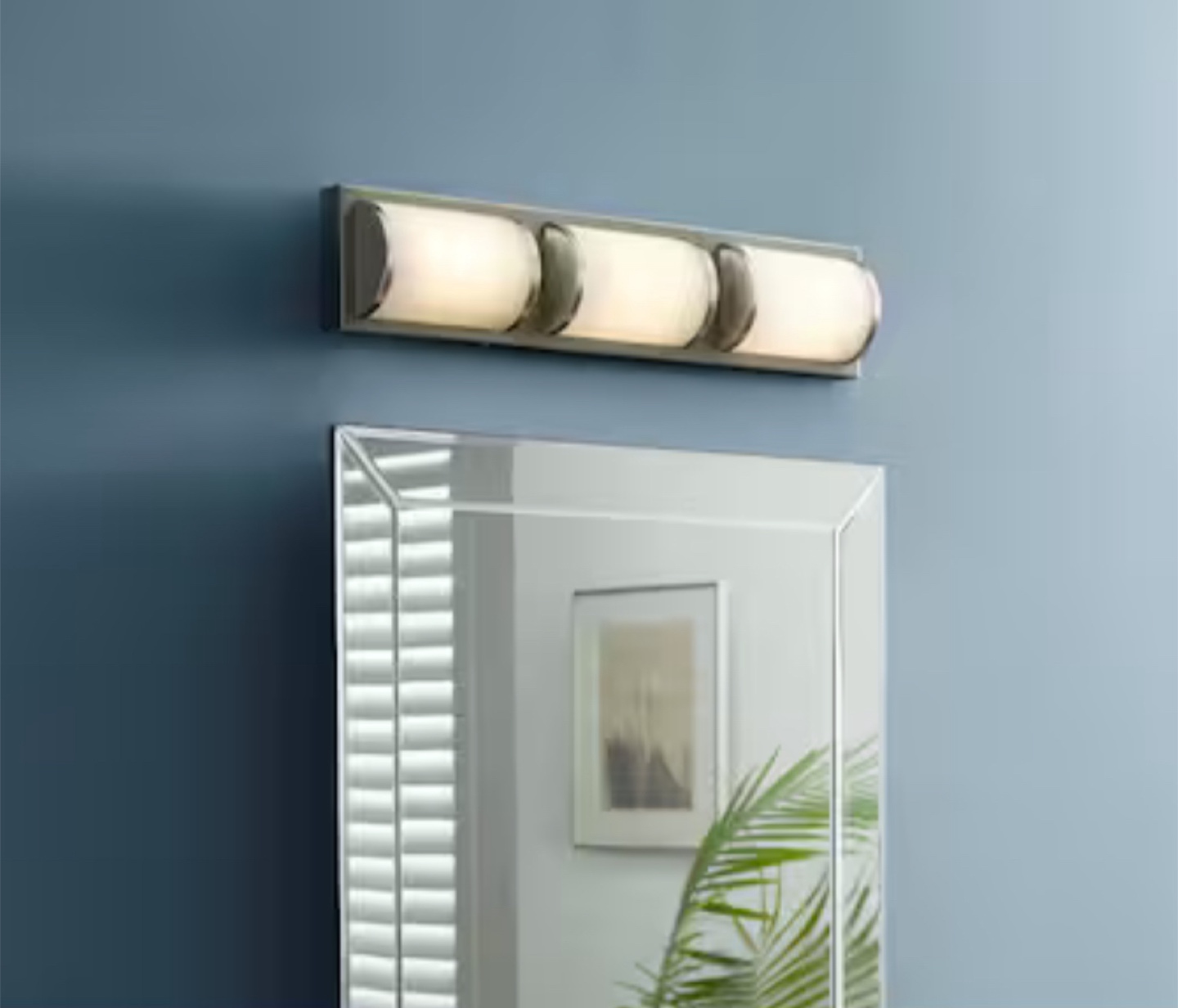 New Kinsley 22-in 3 -Light Brushed Nickel Integrated LED - photo 2