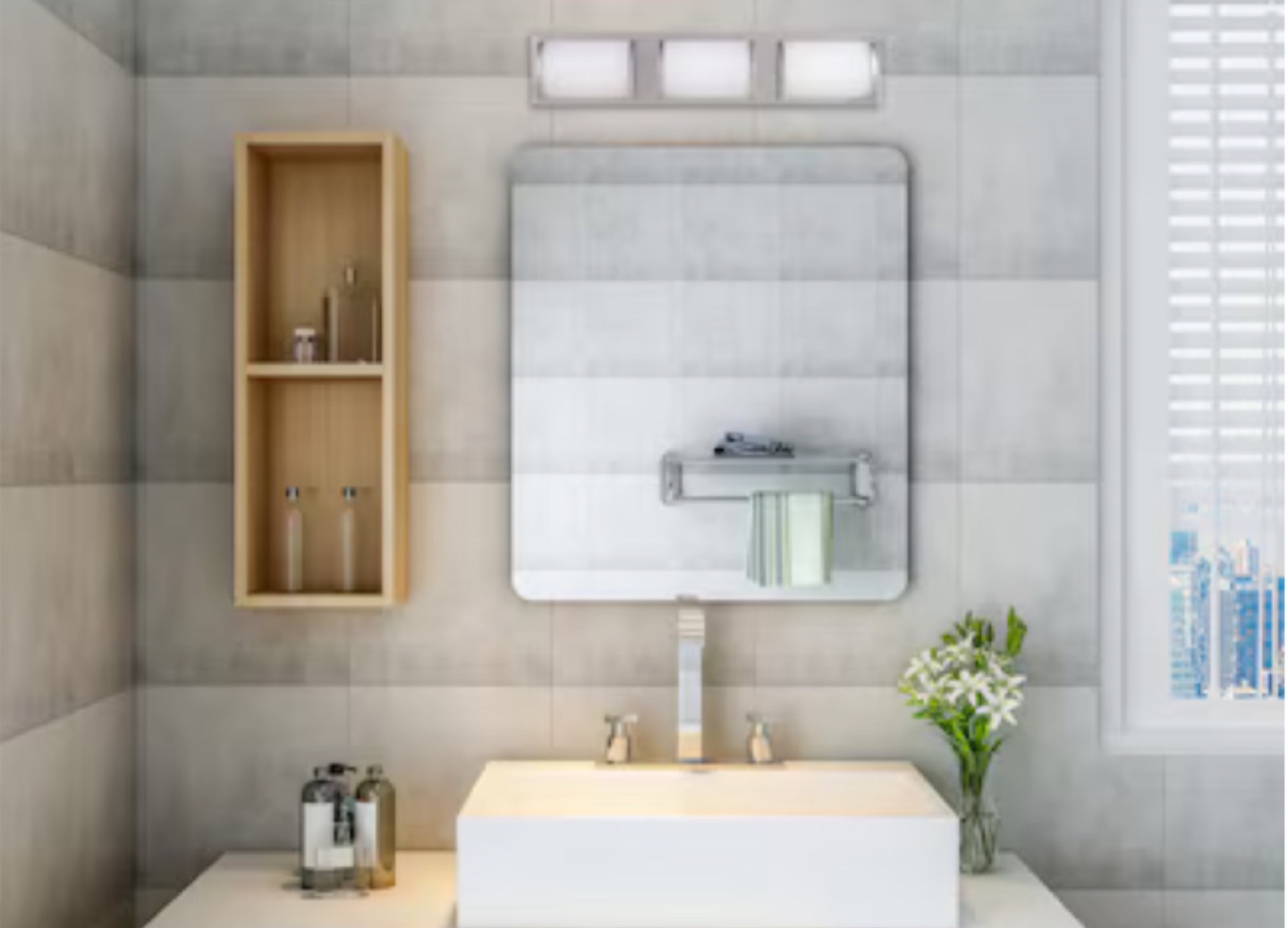 New Kinsley 22-in 3 -Light Brushed Nickel Integrated LED - photo 5