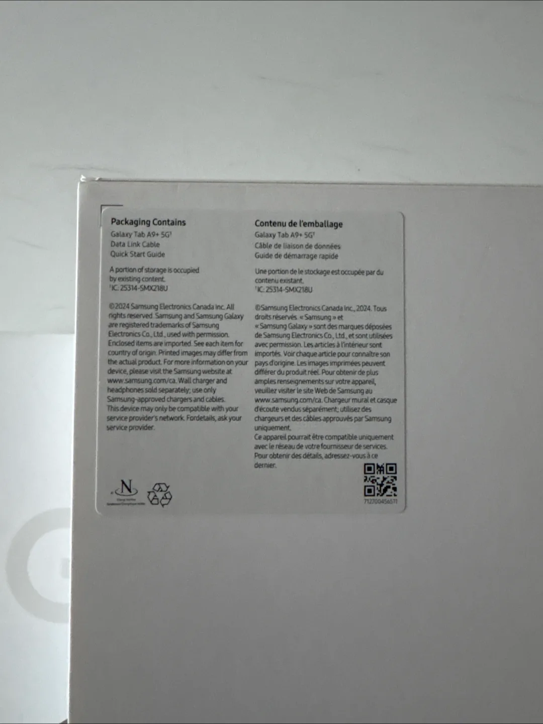 Samsung Galaxy Tab A9+ 5G 64GB - BRAND NEW, Sealed image indicator(2)