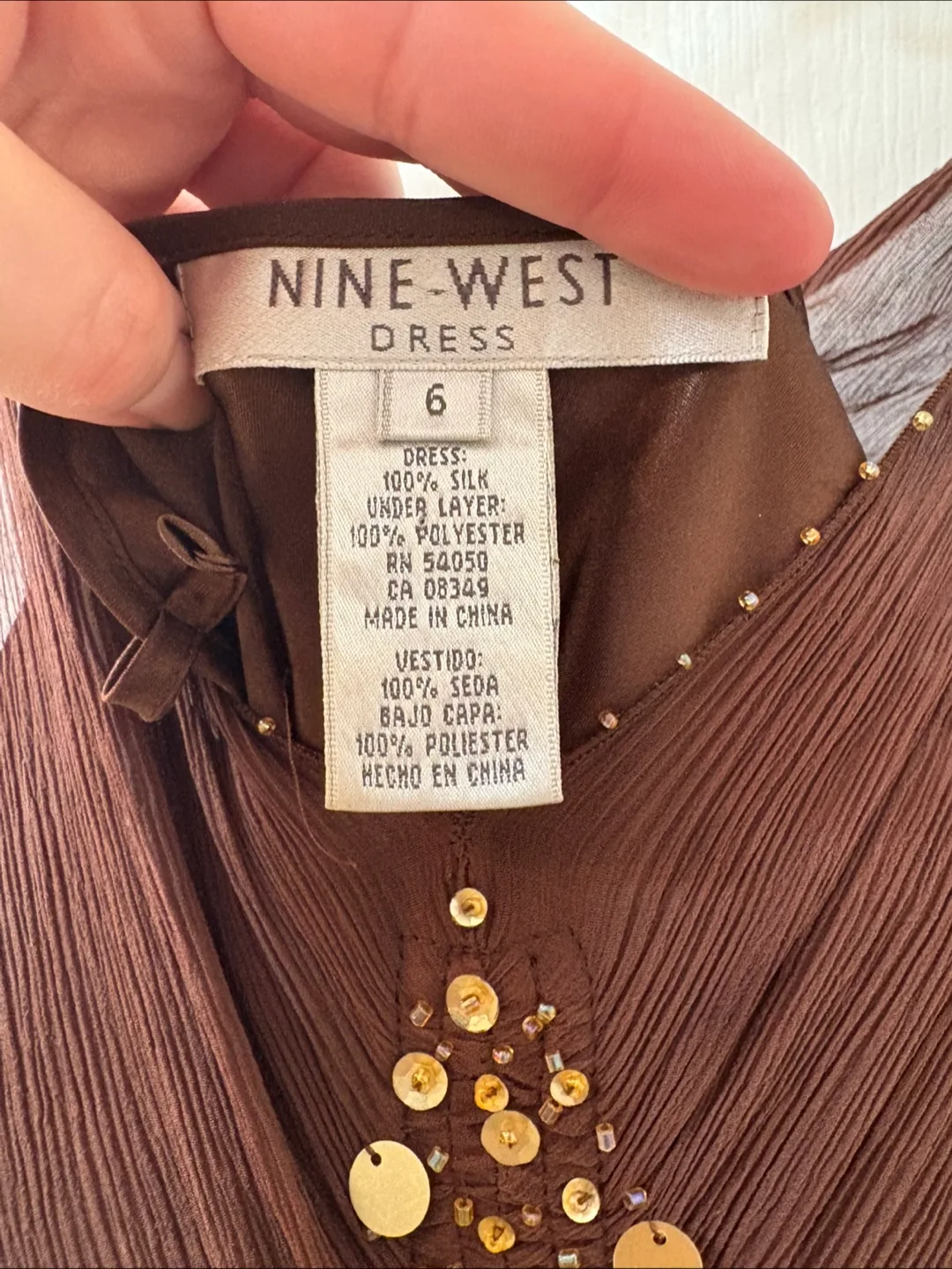 Nine West Brown Party Dress image indicator(3)