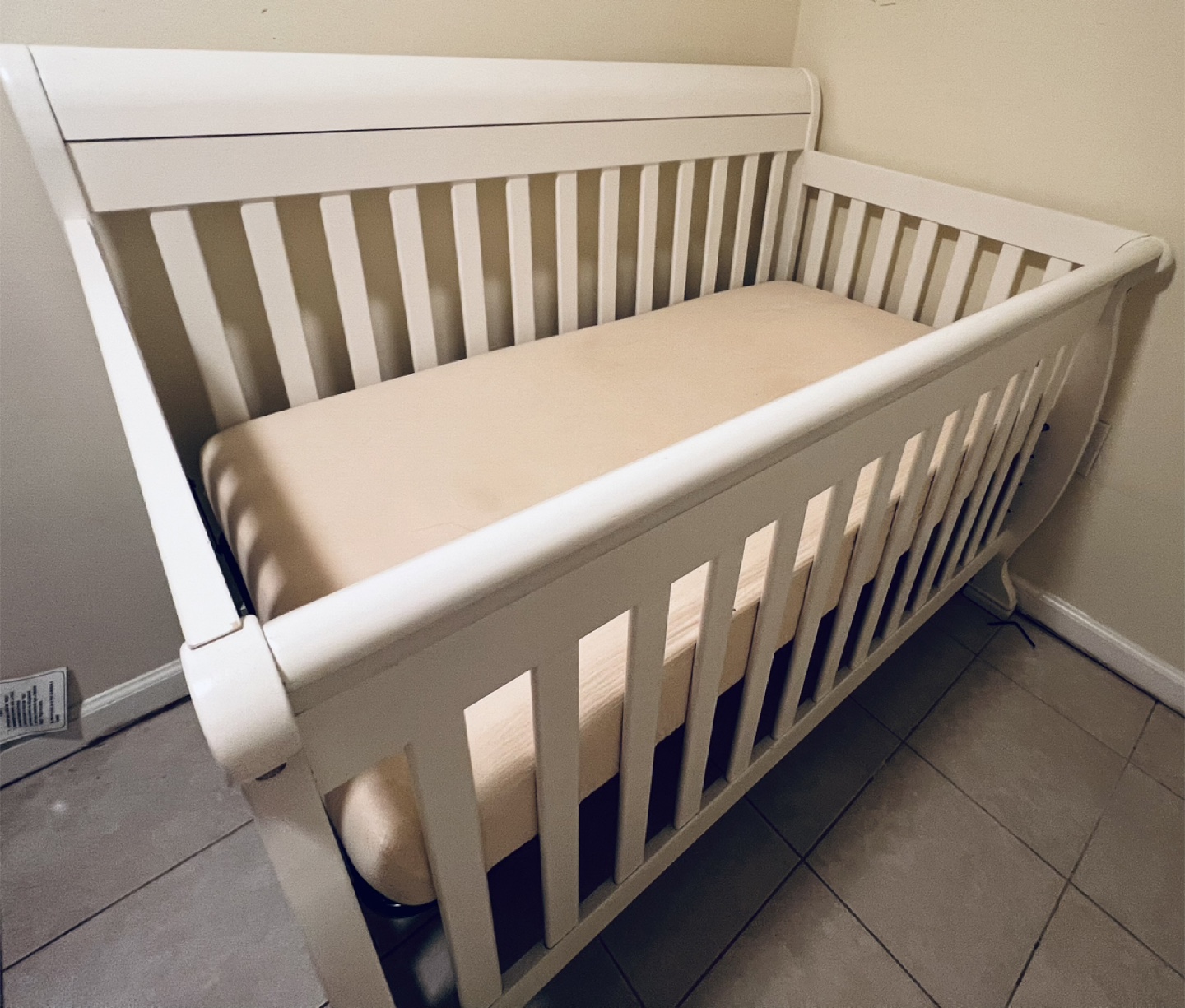White Baby Crib