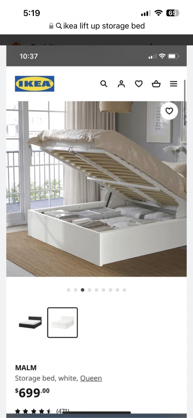 IKEA MALM Queen Size Storage Bed
