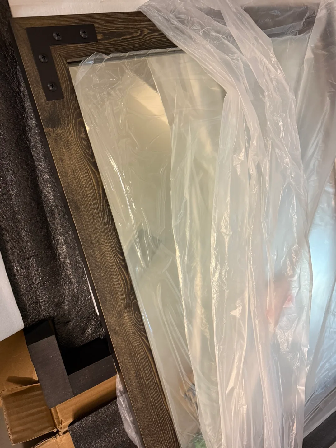 Brand New! High Quality Rustic Wood Wall Mirror 22x30” image indicator(3)