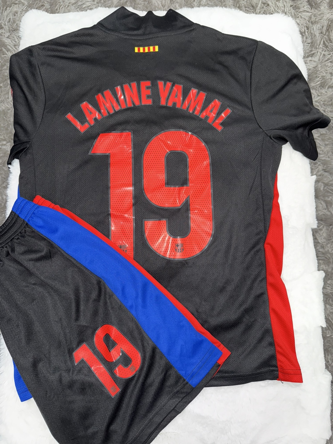 Black Soccer Jersey And Shorts Set - photo 3