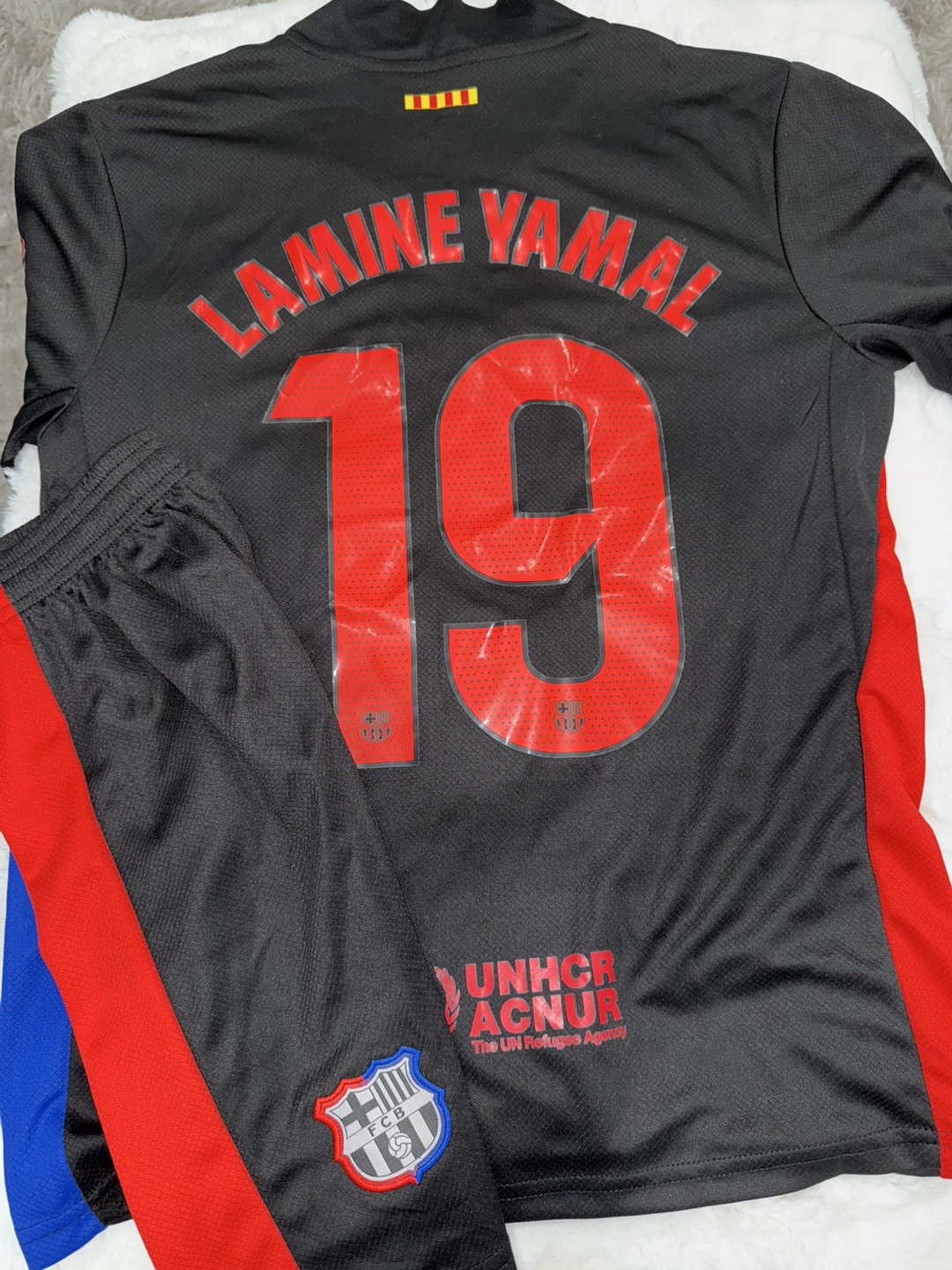 Black Soccer Jersey And Shorts Set